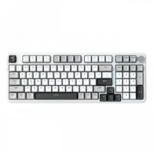 Bàn Phím Cơ Không Dây EDRA EK398W White - Blueberry Switch (3 mode, PBT Keycaps, Hotswap, RGB)