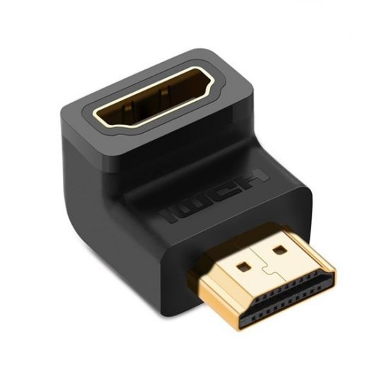Đầu Nối HDMI Vuông Góc 90 Độ UGREEN 20109 (Màu Đen)