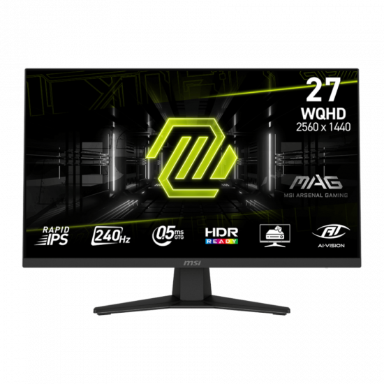 Màn Hình Gaming MSI 27inch MAG 274QF X24 (WQHD, IPS, 240Hz, 0.5ms, HDMI, Màu Đen)