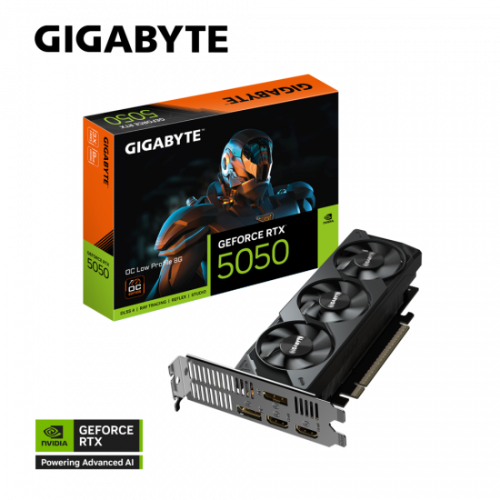 Card Màn Hình Gigabyte GeForce RTX 5050 OC Low Profile 8G GDDR6 (GV-N5050OC-8GL)