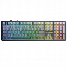 Bàn Phím Cơ Không Dây Aula F108 Xám Đen Gradient - Nimbus Switch (108 phím, 3 mode, Gasket mount, Hotswap)