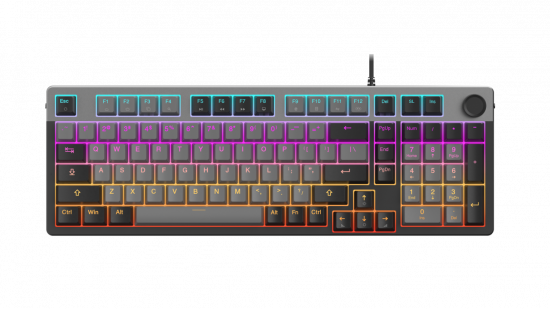 Bàn Phím Cơ DareU EK98L Grey Black - DareU Dream Switch (Rainbow LED)