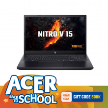 Laptop Acer Gaming Nitro V 15 ProPanel ANV15-41-R0Y4 (AMD R7-7735HS, RAM 16GB, SSD 512GB, RTX 4050 6GB, Màn Hình 15.6 inch FHD 180Hz, Windows 11, Màu Đen)