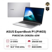 Laptop ASUS ExpertBook P1 P1403CVA-i308256-63W (Core i3-1315U, RAM 8GB, SSD 256GB, Intel UHD Graphics, Màn Hình 14inch FHD, Windows 11, Màu  Xám)