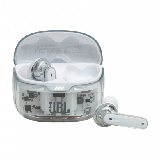 Tai Nghe True Wireless JBL Tune Beam 2 - White Ghost (Bluetooth 5.3, Chống Ồn ANC, Thời Lượng Pin 12h)