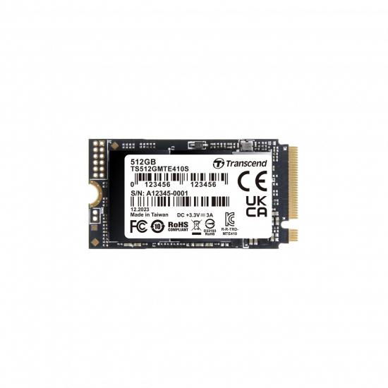 Ổ Cứng Gắn Trong SSD Transcend MTE410S 512GB M.2 2242 NVMe PCIe Gen4 x4 (TS512GMTE410S)
