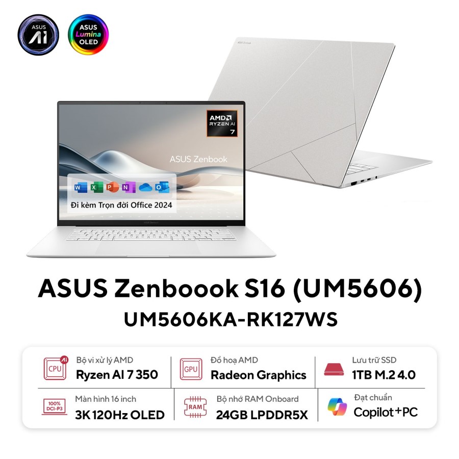 36615-laptop-asus-zenbook-s16-um5606ka-rk127ws-philong1 Laptop ASUS ZenBook S16 UM5606KA-RK127WS (AMD Ryzen 7 350, RAM 24GB, SSD 1TB, AMD Radeon Graphics, Màn Hình 16inch 3K OLED, Windows 11, Office 2024, Màu Bạc)