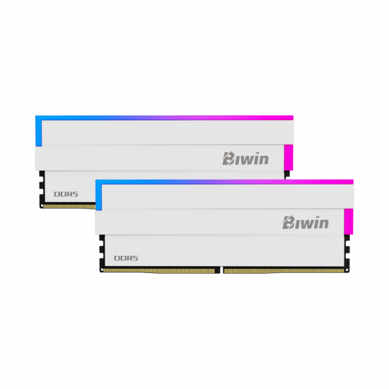 RAM Desktop DDR5 Biwin Black Opal DW100 RGB 32GB (2x16GB) 6000MHz CL36 White (BXL53260DW1-D36DW)
