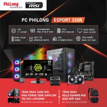 PC Phi Long Gaming Esport 320R - i7 14700F / RTX 5060 8GB / RAM 32GB / SSD 1TB / Tản A13 360 / Màn 25 inch 300Hz  - Powered By MSI