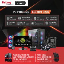 PC Phi Long Gaming Esport 320R - i5 14400F / RTX 5060 8GB / RAM 32GB / SSD 1TB / Tản A13 360 / Màn 25 inch 300Hz - Powered By MSI