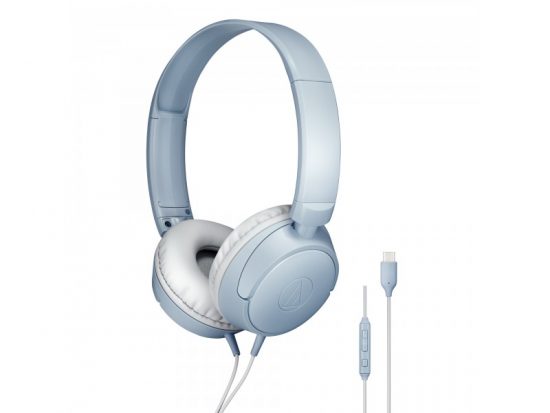 Tai Nghe On-Ear Type-C Audio-Technica ATH-S120C-GY (Màu Gray Blue, Micro, Cáp 1m2)