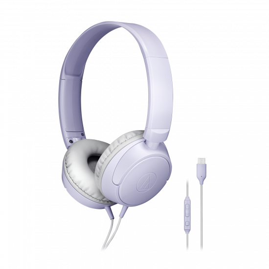 Tai Nghe On-Ear Type-C Audio-Technica ATH-S120C-LV (Màu Light Violet, Micro, Cáp 1m2)
