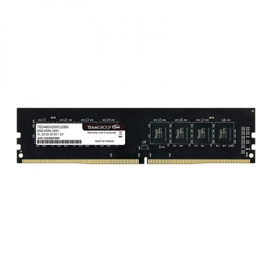 RAM Desktop TeamGroup Elite 8GB 3200MHz (TED48G3200C22BK)