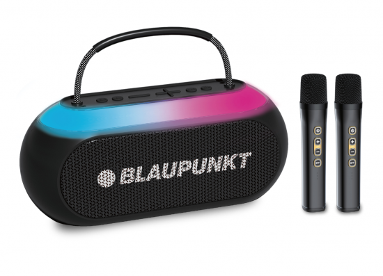Loa Bluetooth Blaupunkt BAS5500 (20W, Bluetooth 5.4, AUX, TF, Pin10h, Kèm 2 mic)