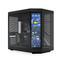 Vỏ Case Hyte Y70 Touch Infinite Pitch Black (E-ATX, No Fan, Rad 360, Màn hình 14.9 inch, Kèm cáp riser PCIe 4.0) (CS-HYTE-Y70TTI-BB)
