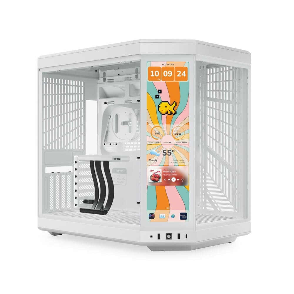 37007-vo-case-hyte-y70-touch-infinite-snow-white-philong-1-1 Vỏ Case Hyte Y70 Touch Infinite Snow White (E-ATX, No Fan, Rad 360, Màn hình 14.9 inch, Kèm cáp riser PCIe 4.0) (CS-HYTE-Y70TTI-BB)