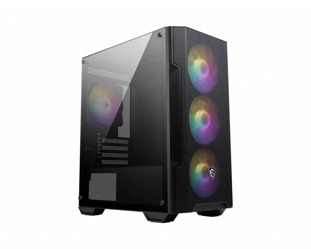 28309-philong-case-msi-magforge-m100a Vỏ Case MSI MAG FORGE M100A (Mid Tower, M-ATX, Sẵn 4 fan RGB, Max 6 Fan)