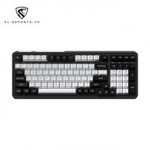 Bàn Phím Cơ FL-Esports CMK99SAM Taichi TCC Gold Pink V2 Switch (Type C, Bluetooth 5.0, Wireless 2.4Ghz)