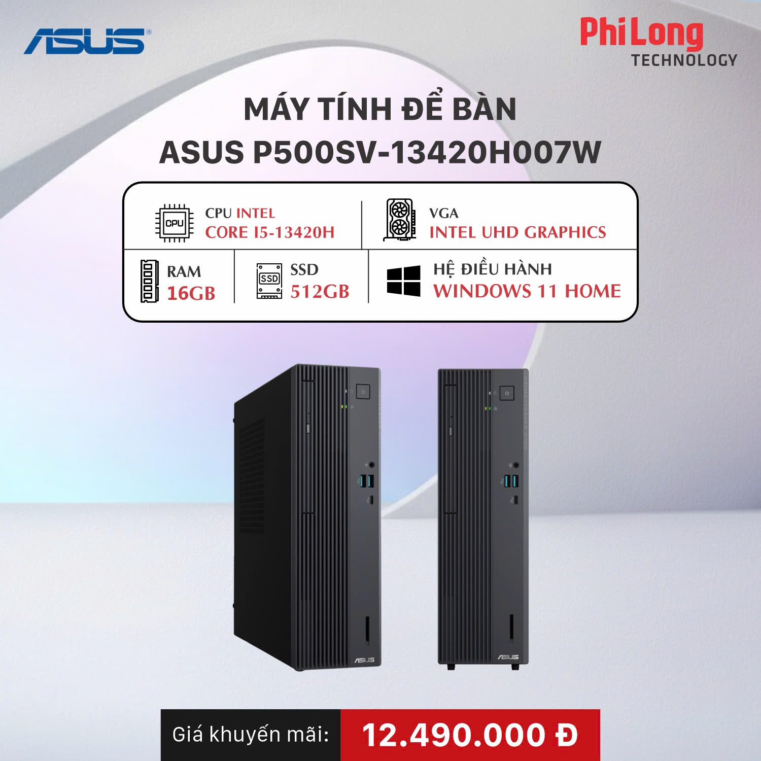 37092-z7298044690632_fb8c80ba491bd2604873abdde36056de Máy Tính Để Bàn PC Đồng Bộ Asus P500SV-13420H007W (Intel Core i5-13420H, RAM 16GB, SSD 512GB, Intel UHD Graphics, Wi-Fi 6, Bluetooth, LAN, Windows 11)