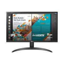 Màn hình 2K 23.8 inch  LG 24QP500-B (tấm nền IPS, độ phân giải QHD, 75HZ, 5MS, 2xHDMI+DP)
