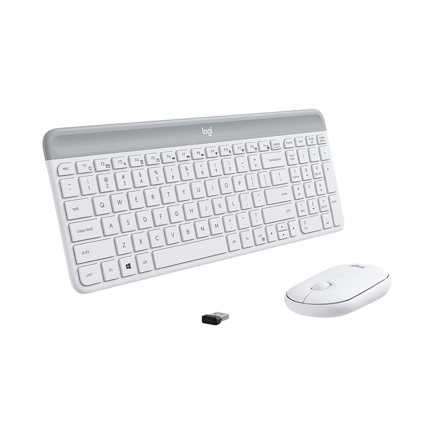 25440-combo-phim-chuot-khong-day-logitech-mk470-white-philong-4 Combo Bàn Phím Và Chuột Không Dây Logitech MK470 Slim White (2.4GHz) (920-009183)