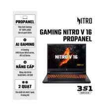 Laptop Acer Gaming Nitro ProPanel ANV16-41-R7EN (AMD Ryzen 7-8845HS, RAM 16GB, SSD 512GB, NVIDIA RTX 3050, Màn Hình 16 inch WUXGA, Windows 11)