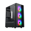 Vỏ case Xigmatek MYX 3F Black - EN49118 (m-ATX, Sẵn 3 fan RGB, Max 8 fan, Rad 240)