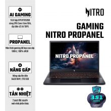 Laptop Gaming Acer Nitro ProPanel ANV15-52-72BM (Intel Core I7-13620H, RAM 16GB, SSD 512GB, RTX 5050, Màn Hình 15.6inch FullHD 180Hz, Windows 11)