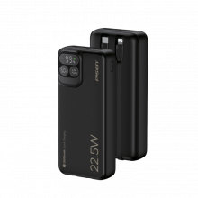Pin Sạc Dự Phòng PISEN 20000mAh QUICK POWERLink 22.5W TP-D32 Black (Kèm Cáp Lightning, USB Type C)