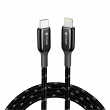 Cáp Sạc MAZER Mfi M-PL3Pro-C2L125-BK (USB Type CSang Lightning, 30W, Dây Dù)