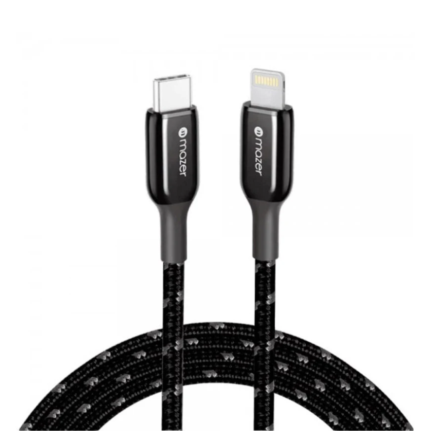 37058-cap-sac-mazer-mfi-m-pl3pro-c2l125-bk-philong-1 Cáp Sạc MAZER Mfi M-PL3Pro-C2L125-BK (USB Type CSang Lightning, 30W, Dây Dù)
