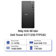 Máy Tính Để Bàn PC Đồng Bộ Dell Tower ECT1250 TFPC82 (Intel Core i7-14700, RAM 16GB, SSD 1TB, VGA Intel UHD Graphics 770, Windows 11)