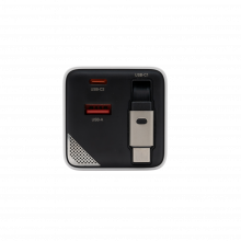 Củ Sạc Nhanh Philips DLP6335CW PD65W Trắng Cho Laptop, Macbook, dây kéo dài Type C tiện lợi