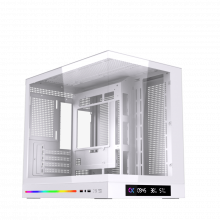 Vỏ Case Xigmatek Cloud M DGT Arctic - EN49866 (m-ATX, No Fan, Max 9 fan, Rad 360)