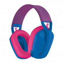 Tai Nghe Gaming Không Dây Logitech G435 LIGHTSPEED Blue Pink (LIGHTSPEED + Bluetooth, Siêu nhẹ 165g, Pin 18 giờ)