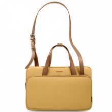 TÚI XÁCH TOMTOC PREMIUM THEHER SHOULDER YELLOW (H22C1K1, MACBOOK 13INCH/14INCH)