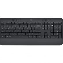 Bàn Phím Không Dây Logitech K650 Signature Black (USB LogiBolt 2.4, Bluetooth 5.1, Có chỗ kê tay)
