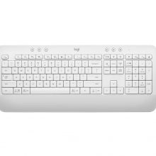 Bàn Phím Không Dây Logitech K650 Signature White (USB LogiBolt 2.4, Bluetooth 5.1, Có chỗ kê tay)