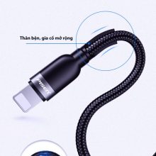 Cáp sạc nhanh TYPE C TO LIGHTNING PISEN 20W XD-CLPD05-1000 (màu đen, 3A, NILON)