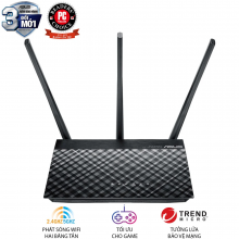 Bộ phát sóng wifi ASUS RT-AC53 (Chuẩn AC750, 2 băng tần, 3 anten) Hàng chính hãng, bảo hành 24 tháng