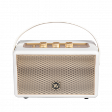 Loa di động Alpha Works W88 White (45W, Bluetooth 5.3, Pin 4.5h, USB-A 2.0, Sạc USB-C)