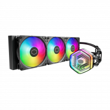 Tản nhiệt nước CPU CoolerMaster MasterLiquid 360 ATMOS ARGB Black (LGA1851/1700/1200/115x, AM5/AM4)
