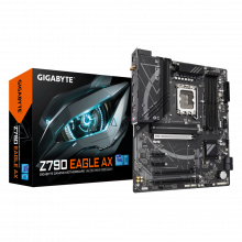 Mainboard GIGABYTE Z790 EAGLE AX (LGA 1700, 4x DDR5, HDMI, Displayport, M.2 PCIe 4.0, WiFi 6E, ATX)