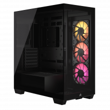 Vỏ case Corsair 3500X ARGB Mid-Tower TG Black (CC-9011278-WW) (E-ATX, Sẵn 3 Fan ARGB, Max 10 Fan, Rad 360)