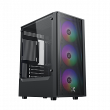 Vỏ case Xigmatek MYX AIR 3F Black - EN49125 (m-ATX, Sẵn 3 fan RGB, Max 8 fan, Rad 240)