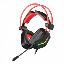 Tai Nghe Over Head DAREU EH733 Black Red (USB, Mic)