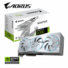 Card màn hình VGA Gigabyte AORUS GeForce RTX 5080 MASTER ICE 16G GDDR7 (GV-N5080AORUSM ICE-16GD)