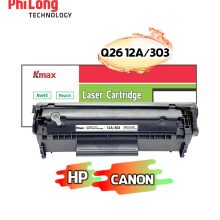 CARTRIDGE LASER KMAX 12A, 303, FX9 (HP1020, 3050, CANON 2900, 3000)