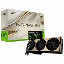 Card màn hình VGA MSI GeForce RTX 5070 Ti 16G INSPIRE 3X OC PLUS GDDR7