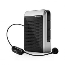 Máy Trợ Giảng Không Dây Aporo T18 UHF đen (30W/1MicKD cài đầu/USB/TF/FM/BT)